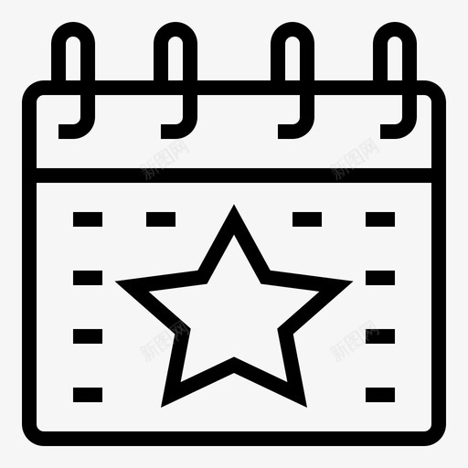 日历星日期事件svg_新图网 https://ixintu.com 日历 日期 事件 日程 时间