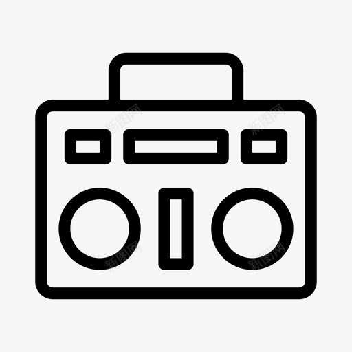 磁带盒式磁带乐器svg_新图网 https://ixintu.com 磁带 乐器 音乐 盒式 收音机 立体声