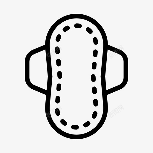 小卫生垫女性卫生用品月经svg_新图网 https://ixintu.com 卫生 女性 垫小 卫生用品 月经 经期 卫生巾