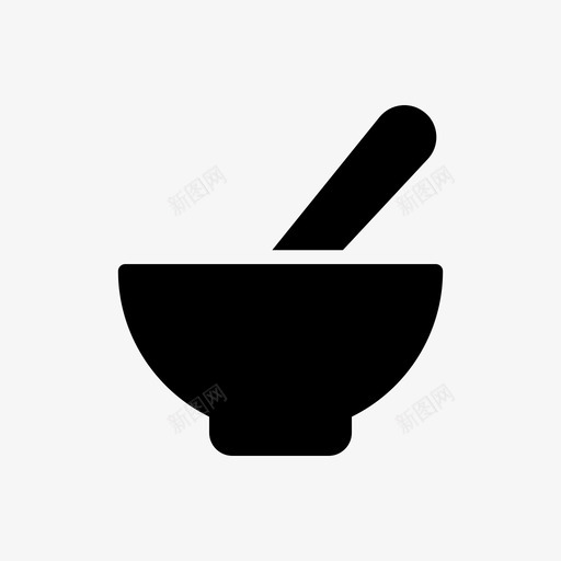 碗食物饭svg_新图网 https://ixintu.com 食物 饭汤 勺子 烹饪 线条