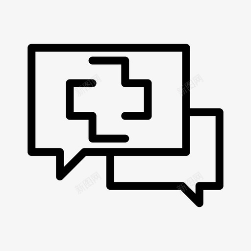 医疗聊天粗体医疗保健医院svg_新图网 https://ixintu.com 粗体 医疗 聊天 医疗保健 医院 医药