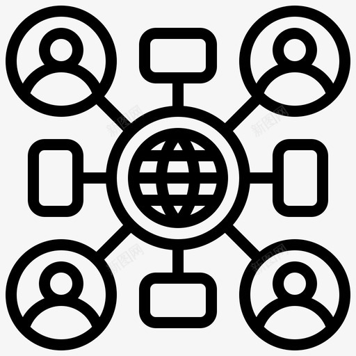 网络分析监控共享svg_新图网 https://ixintu.com 网络 分析 监控 共享 用户