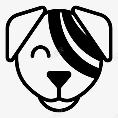 绷带狗宠物图标