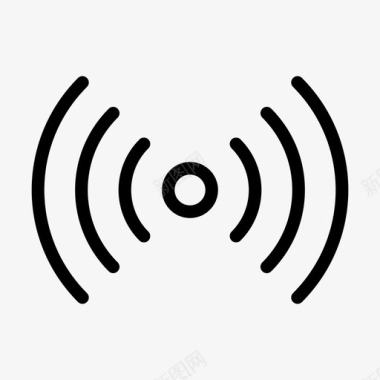 信号连接无线电图标