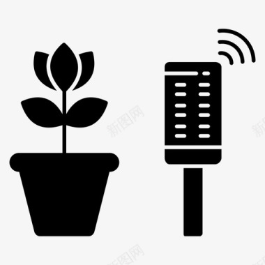 植物农业信号图标