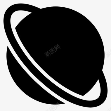 行星土星空间图标