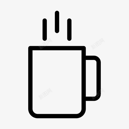 茶饮料咖啡svg_新图网 https://ixintu.com 茶饮料 咖啡 咖啡杯 杯子 马克 主题公园 线条 图案