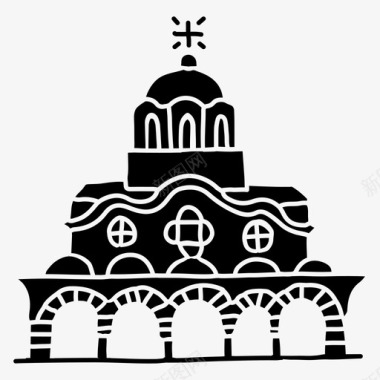 瑞拉修道院建筑保加利亚图标