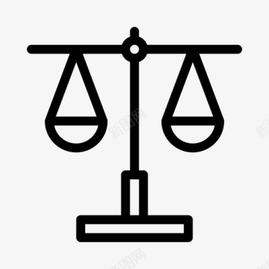 规模平衡正义图标