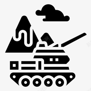 坦克火炮战斗图标