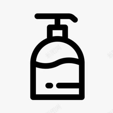 洗手液清洁剂消毒剂图标