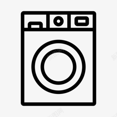 洗衣机家用电器洗衣房图标