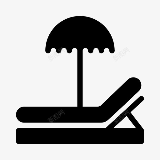 甲板海滩生活方式svg_新图网 https://ixintu.com 生活方式 甲板 海滩 休息室 夏天 雨伞 完美 字形