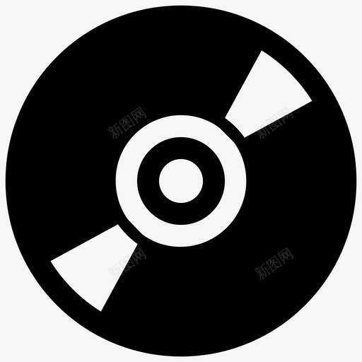 光碟cd光驱svg_新图网 https://ixintu.com 光碟 光驱 数据 存储 响应 用户界面 实心 图标