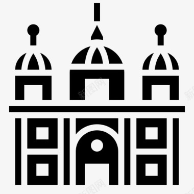 柏林大教堂建筑天主教图标