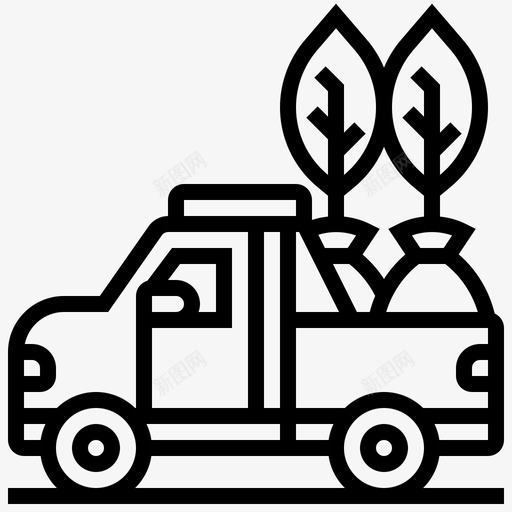皮卡汽车货物svg_新图网 https://ixintu.com 皮卡 汽车 货物运输 农业 农业生产 生产线
