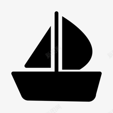 邮轮船帆船图标