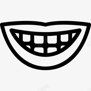 用牙齿微笑牙科护理牙医图标