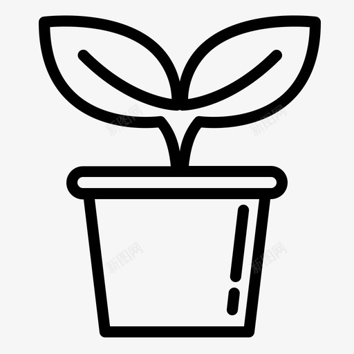 植物生态学花卉svg_新图网 https://ixintu.com 植物 生态学 花卉 盆栽