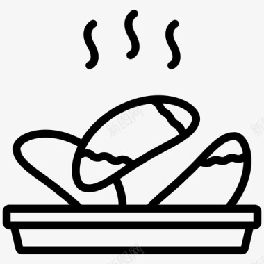 烤巴西坚果巴西坚果烹饪图标