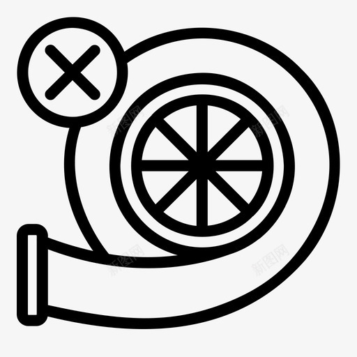 涡轮汽车发动机svg_新图网 https://ixintu.com 汽车 机器 涡轮 发动机 服务 轮廓