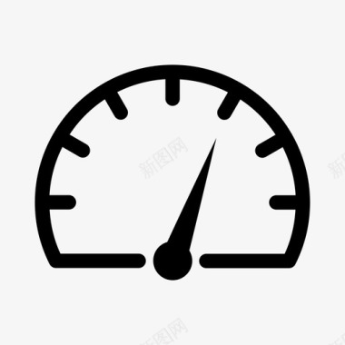 转速表仪表速度指示器图标