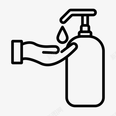 消毒剂清洁剂洗手液图标