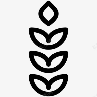 小麦秋季轮廓图标