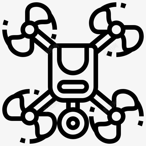 无人机天线相机svg_新图网 https://ixintu.com 无人机 天线 相机 创新 四翼机 小工 工具