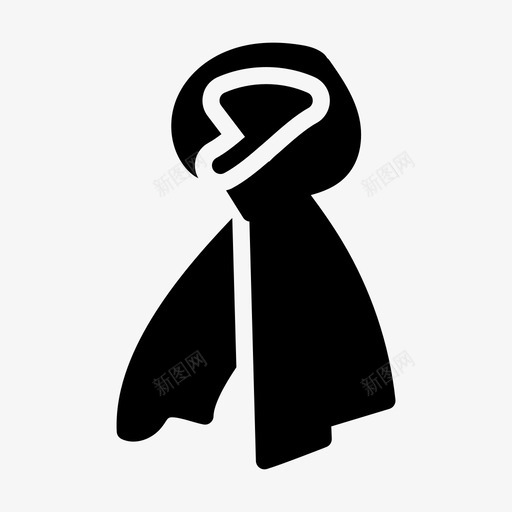 围巾布料棉花svg_新图网 https://ixintu.com 时装 围巾 布料 棉花 款式 线条