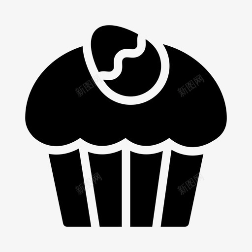 纸杯蛋糕复活节食物svg_新图网 https://ixintu.com 纸杯 蛋糕 复活节 食物 松饼 糖果 伊斯特 像素 线条