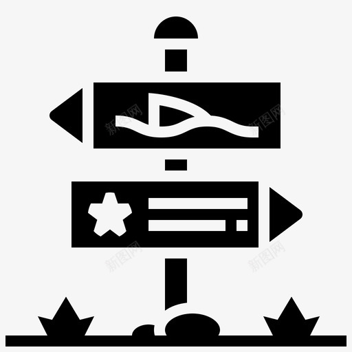路标目的地方向svg_新图网 https://ixintu.com 路标 目的地 方向 指引 地点 招牌 度假 雕文