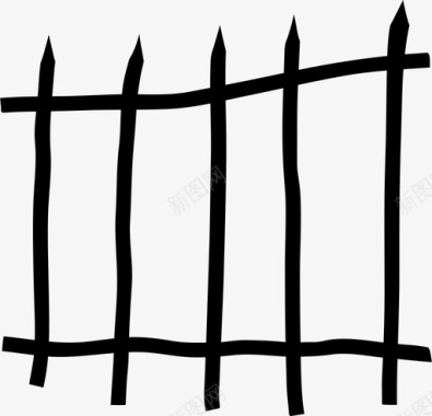篱笆笼子花园图标