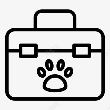 急救箱医疗箱宠物图标