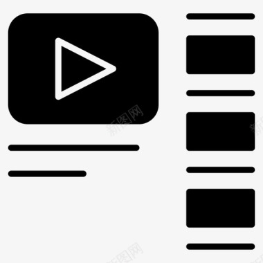 视频播放列表频道youtube图标
