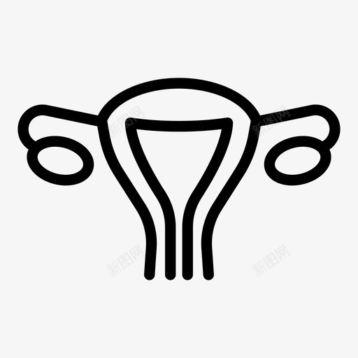 子宫身体输卵管svg_新图网 https://ixintu.com 子宫 身体 输卵管 月经 器官 女性 卫生