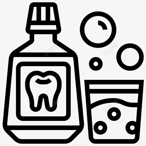 漱口水奶瓶呼吸svg_新图网 https://ixintu.com 漱口 口水 奶瓶 呼吸 护理 卫生 牙医 要素
