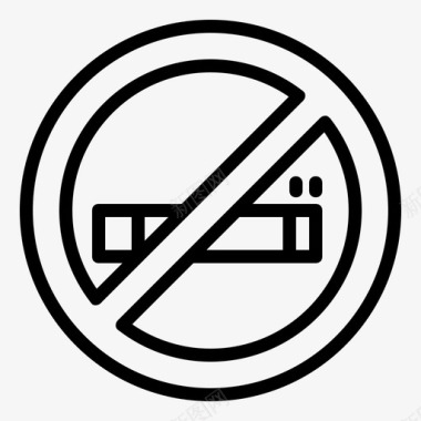 禁烟香烟斋月图标