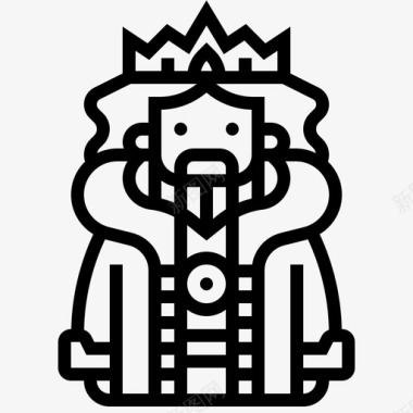 国王皇帝君主制图标
