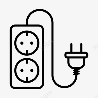 电插座电源图标
