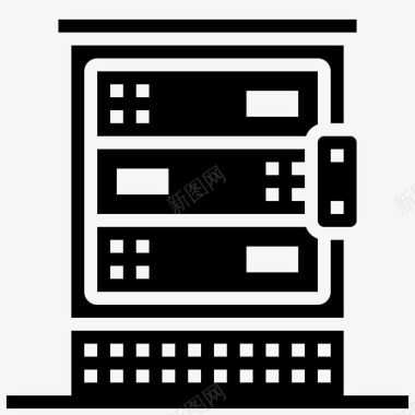 服务器机柜数据库机架图标