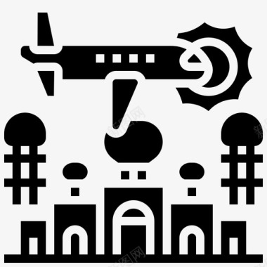 旅游航空国际图标