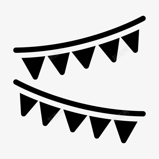 彩旗娱乐装饰svg_新图网 https://ixintu.com 彩旗 娱乐 装饰 公园 仙境 主题公园 线条