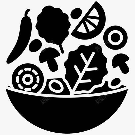沙拉碗饮食svg_新图网 https://ixintu.com 健康 控制饮食 沙拉 饮食健康
