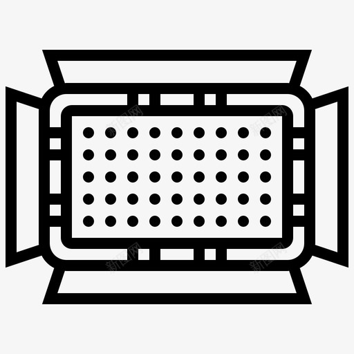 led拍摄灯svg_新图网 https://ixintu.com 拍摄 灯光 视频 摄影 影线