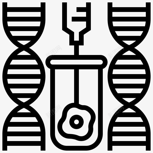 基因改造生物技术dnasvg_新图网 https://ixintu.com 基因 改造 生物技术 工程 茎线
