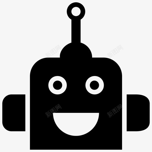 机器人人工智能自动化技术svg_新图网 https://ixintu.com 机器人 人工智能 自动化 技术 反应 灵敏 用户界面 坚固 图标