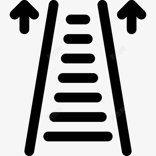 自动扶梯上升上升梯子svg_新图网 https://ixintu.com 上升 自动扶梯 楼梯 梯子