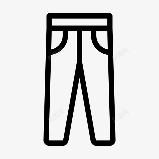 采购产品牛仔裤布料时装svg_新图网 https://ixintu.com 裤子 时装 采购 产品 牛仔裤 布料 衣服 线条