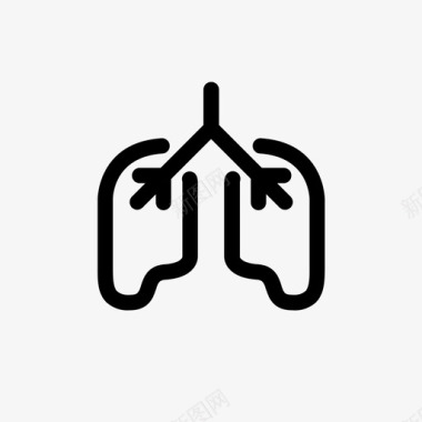 肺身体冠图标